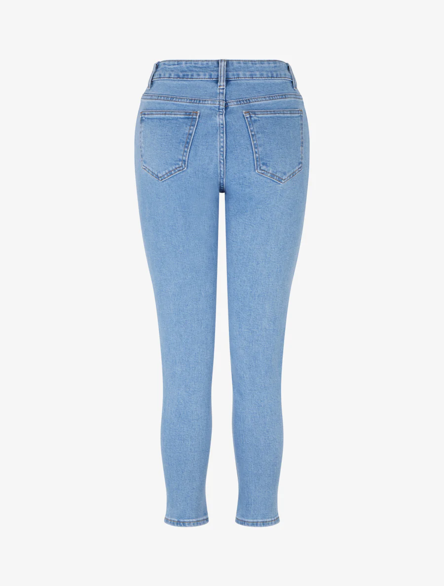 Jean mom basique taille standard - Bleu - Image 2