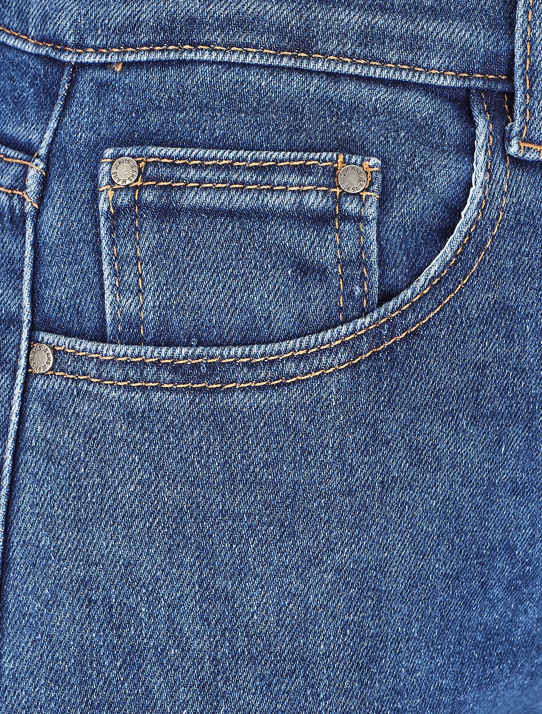Jean mom fit à revers - Bleu - Image 3