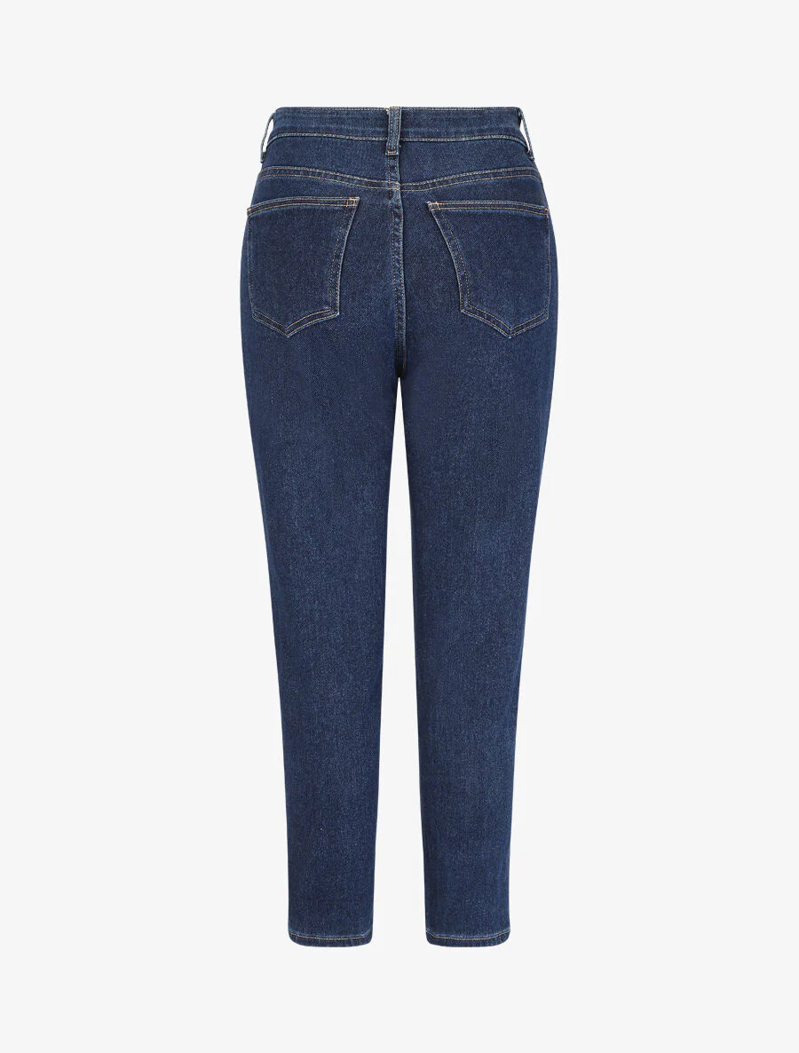 Jean mom taille haute - Bleu brut - Image 2