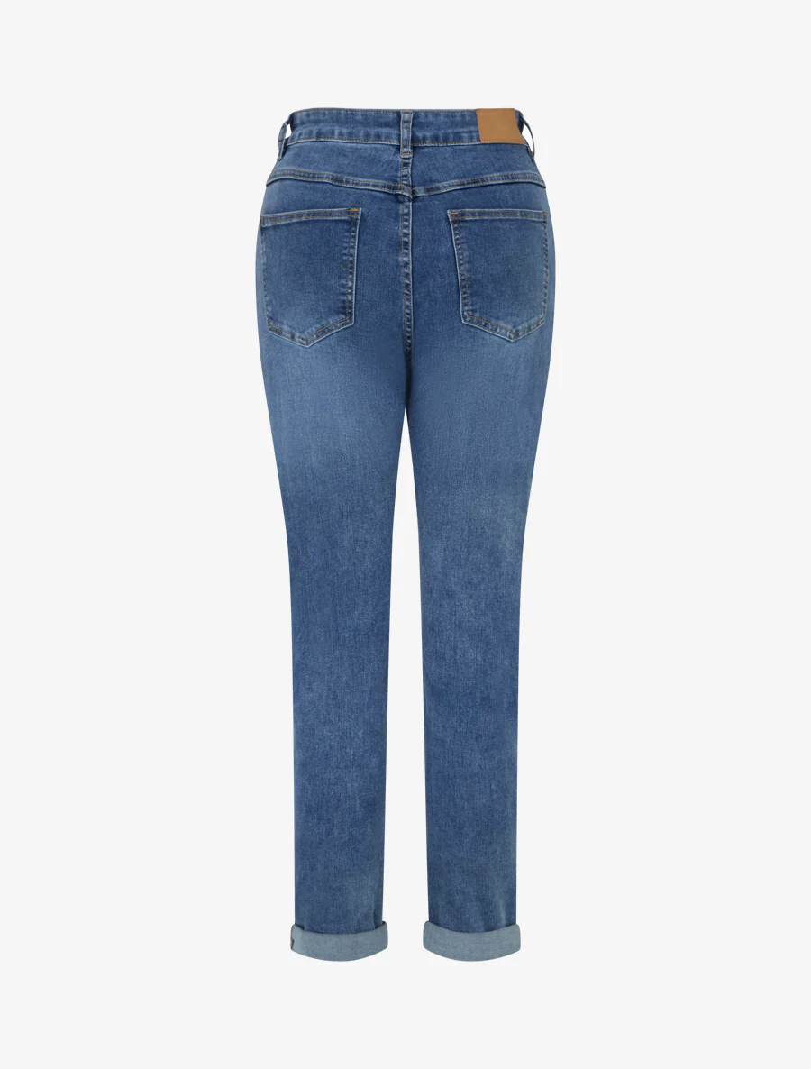 Jean mom taille haute - Bleu denim - Image 2