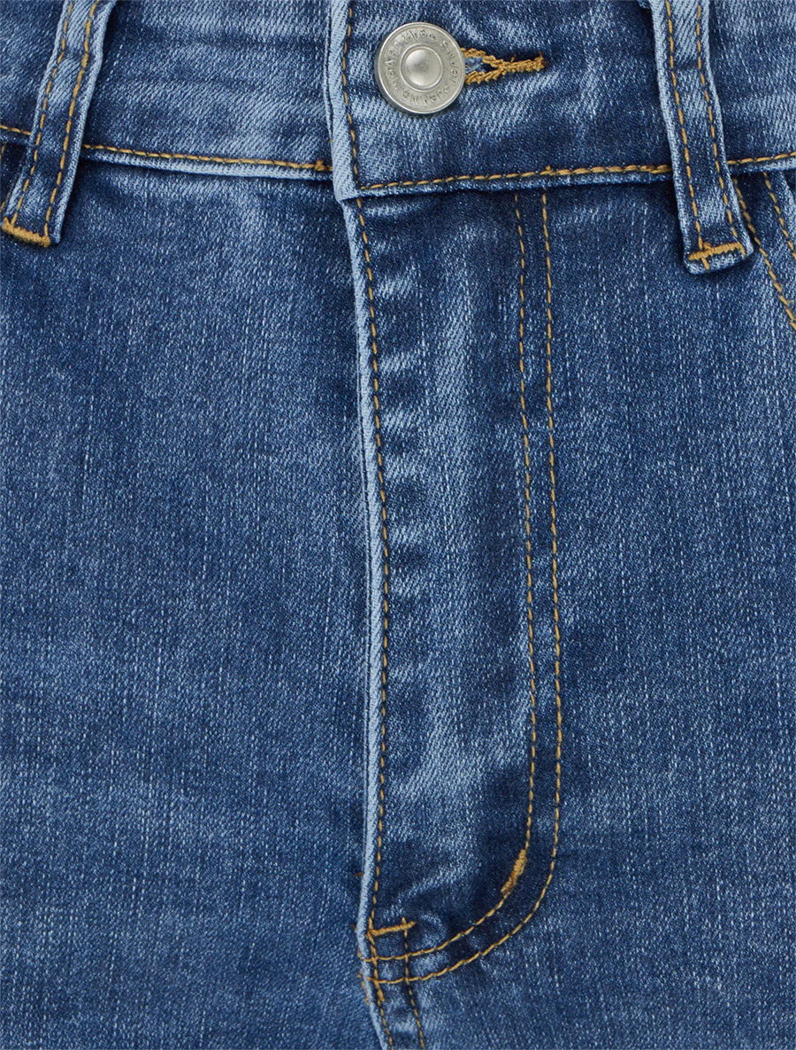 Jean mom taille haute - Bleu denim - Image 3