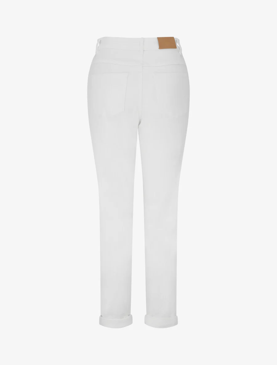 Jean mom taille haute - Blanc - Image 2