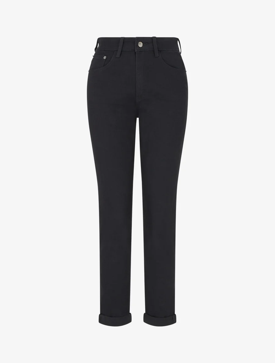Jean mom taille haute - Noir