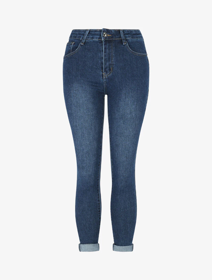 Jean push up 7/8 coupe slim - Bleu