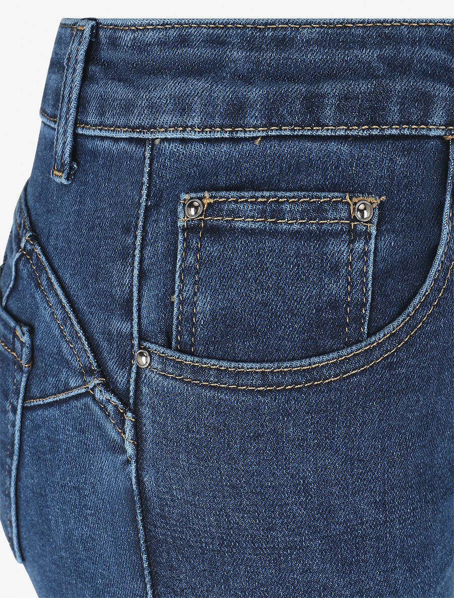 Jean push up 7/8 coupe slim - Bleu - Image 3
