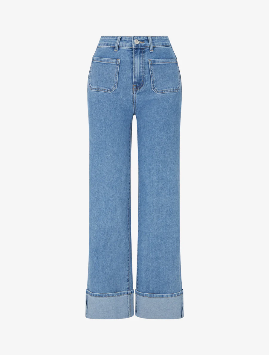 Jean push up à 4 poches - Bleu