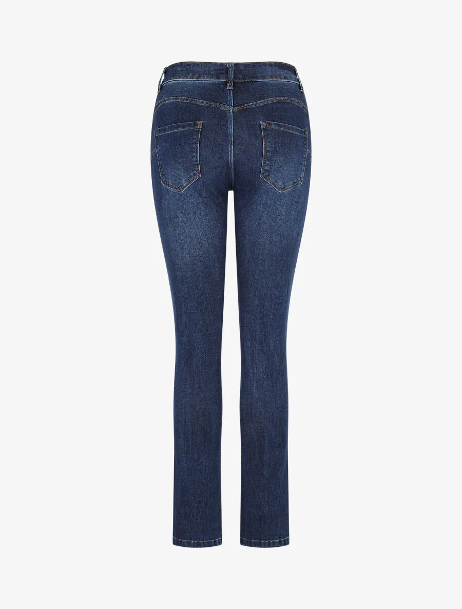 Jean push up classique coupe slim - Bleu brut - Image 2