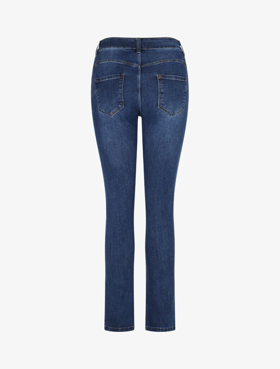 Jean push up classique coupe slim - Bleu denim - Image 2