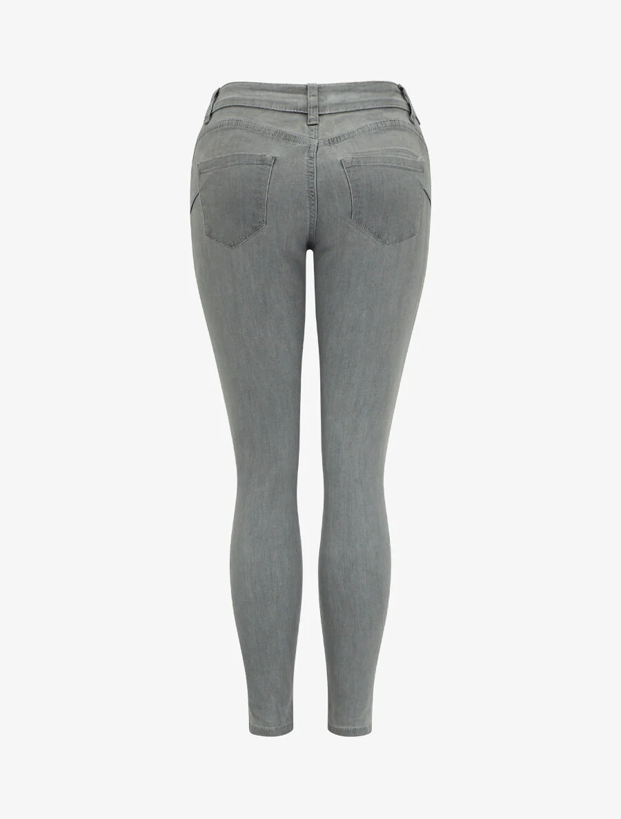 Jean push up classique - Gris - Image 2