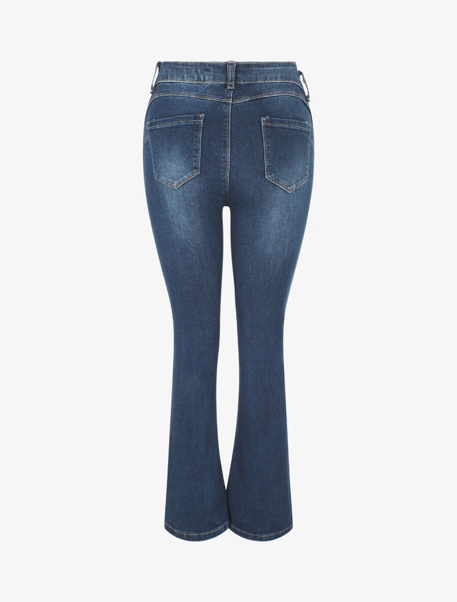 Jean push up coupe bootcut - Bleu - Image 2