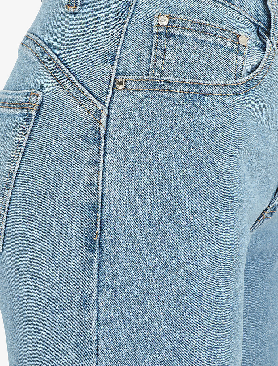 Jean push up coupe droite - Bleu - Image 3