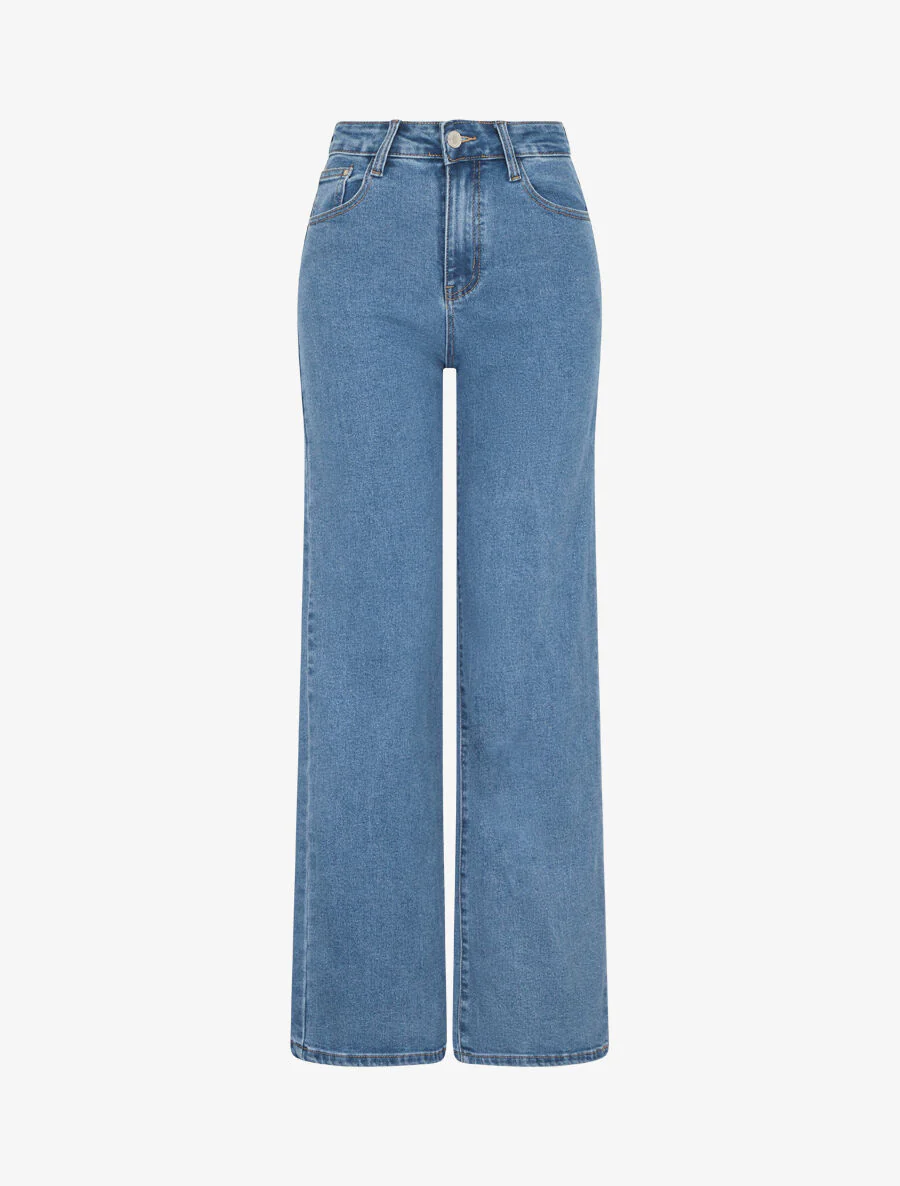 Jean push up coupe droite - Bleu