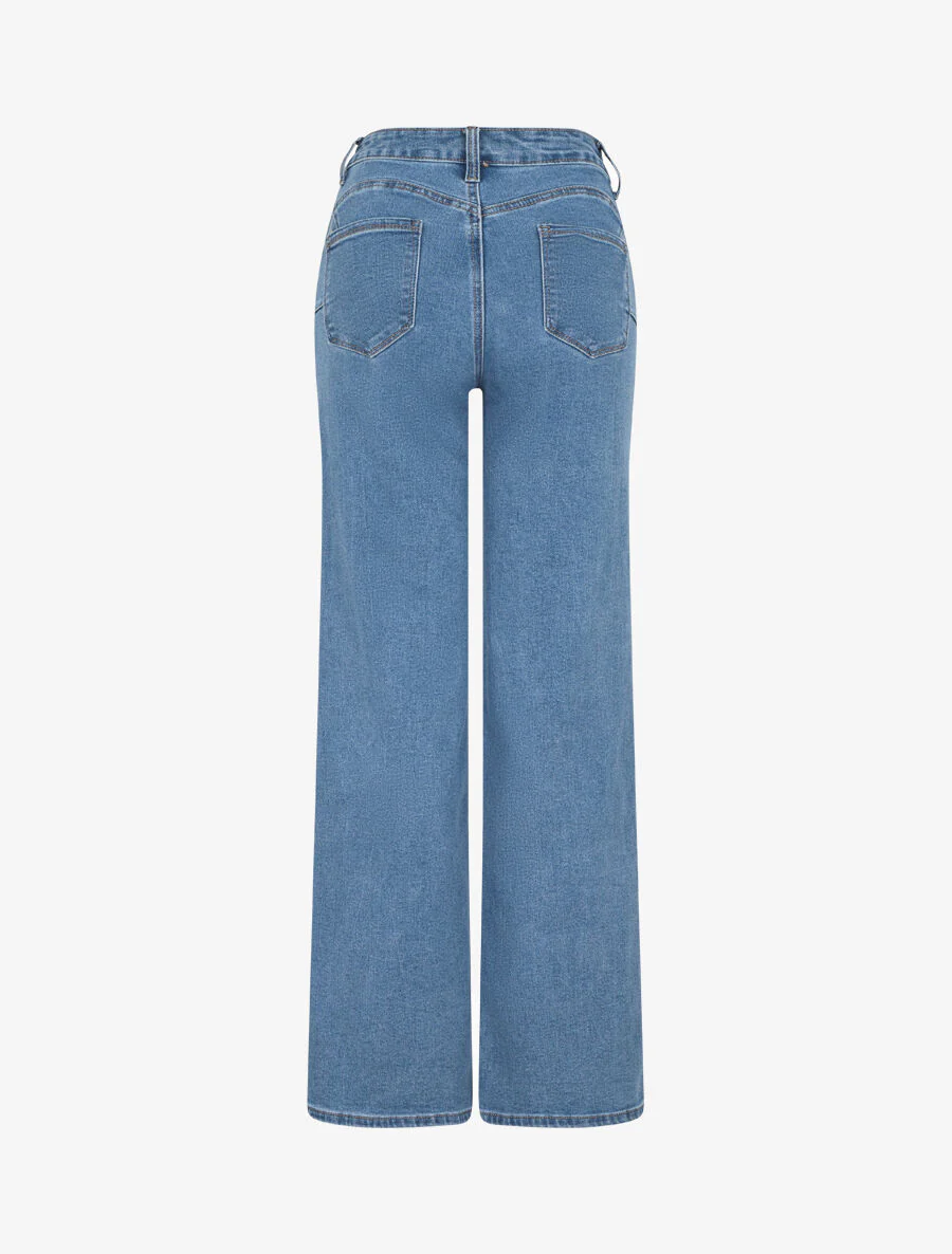 Jean push up coupe droite - Bleu - Image 2