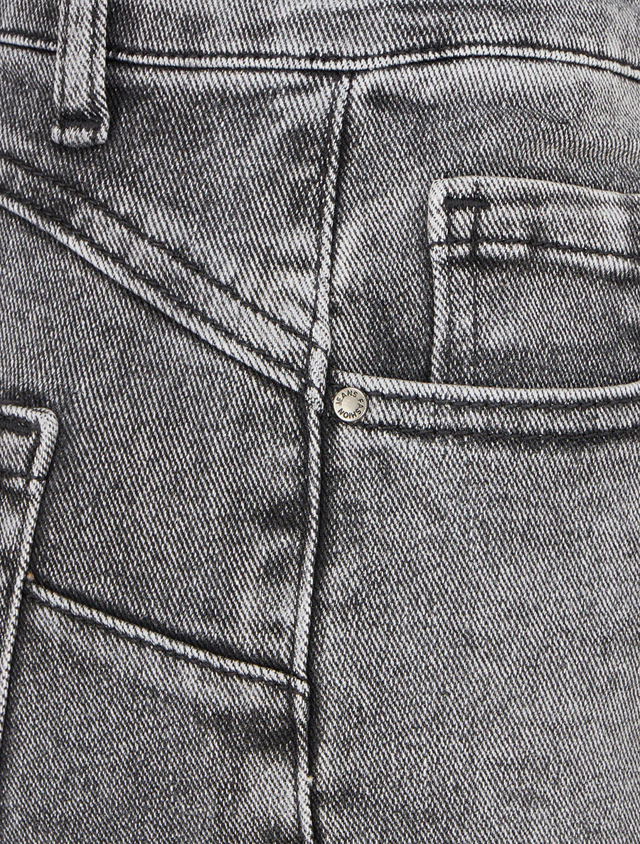 Jean push up coupe droite - Gris - Image 3