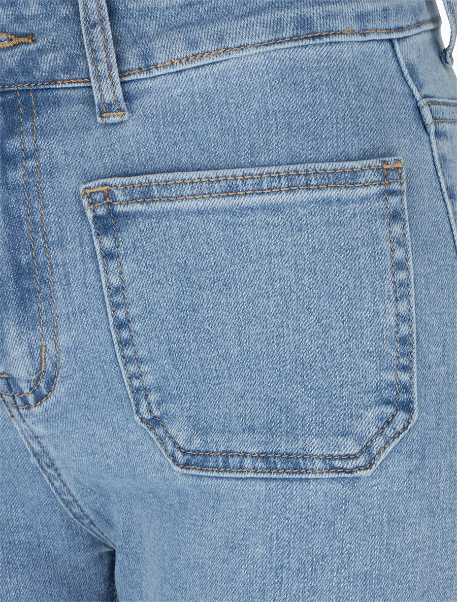 Jean push up coupe droite - Bleu - Image 3