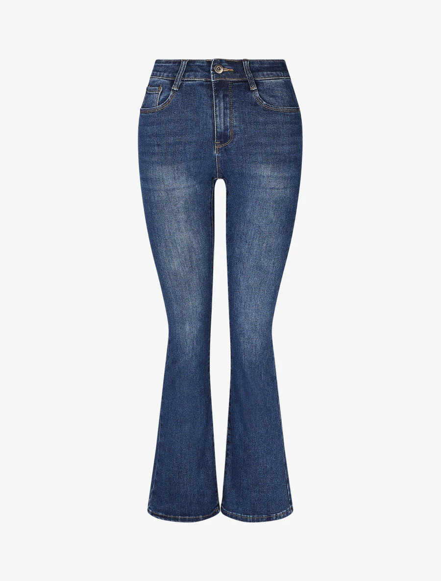Jean push up coupe flare - Bleu