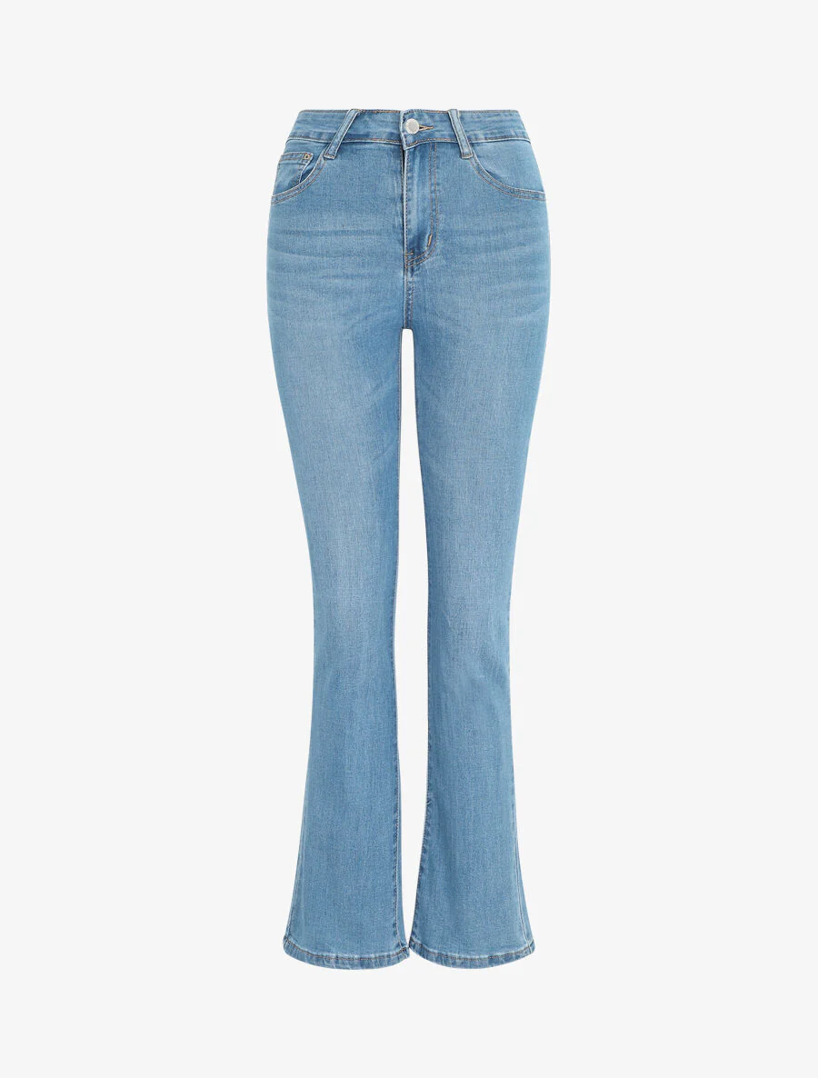 Jean push up coupe flare - Bleu