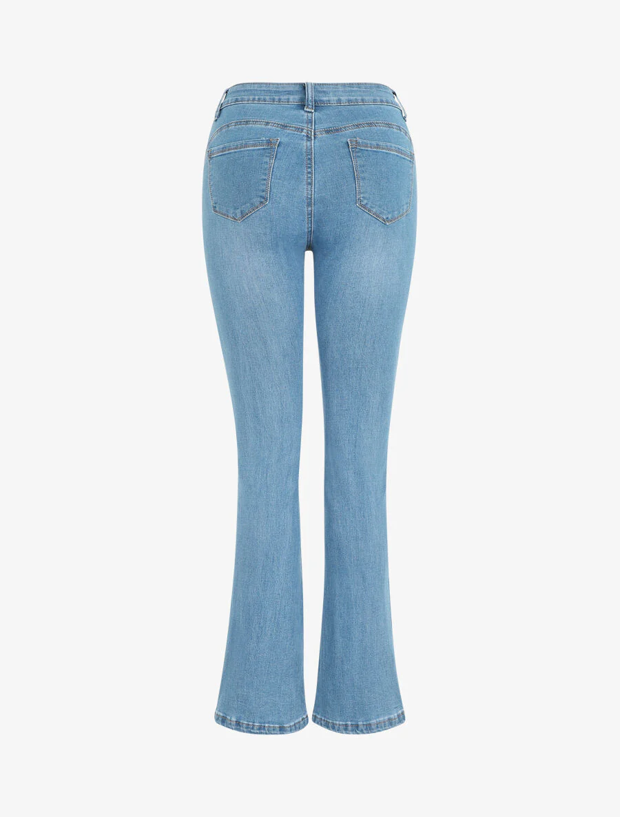Jean push up coupe flare - Bleu - Image 2