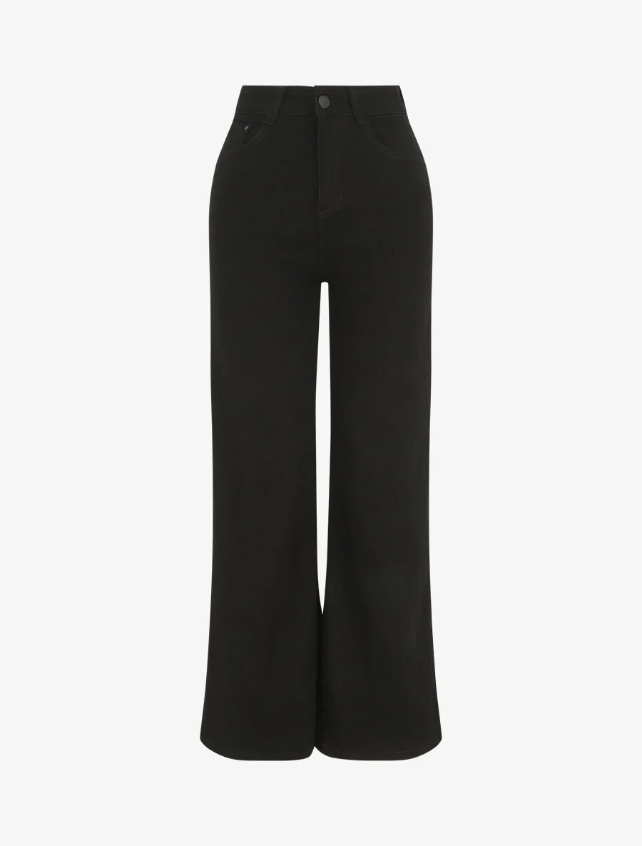 Jean push up coupe flare - Noir