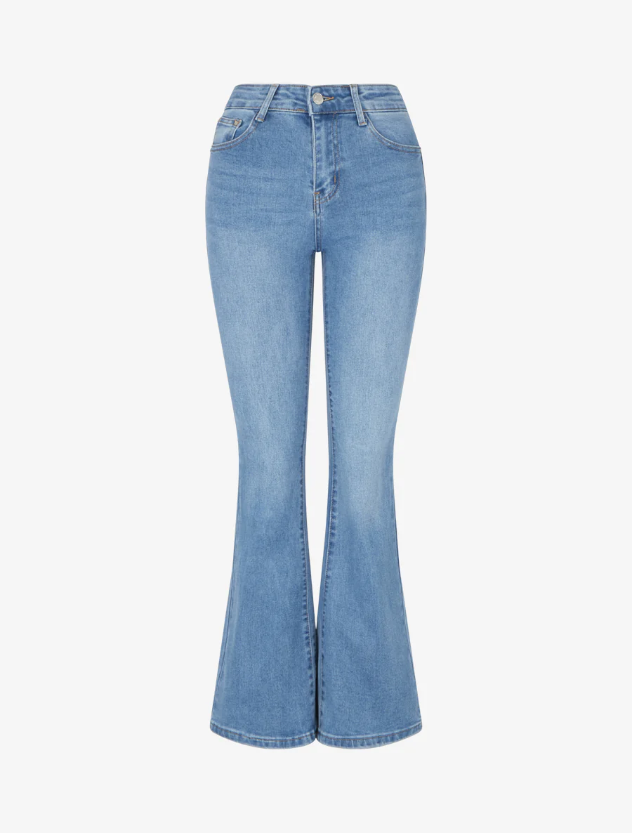 Jean push-up coupe flare - Bleu