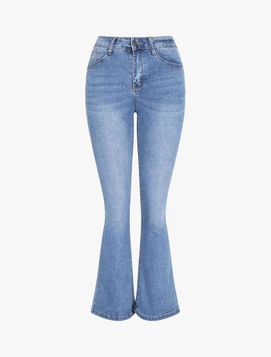Jean push up coupe flare - Bleu clair