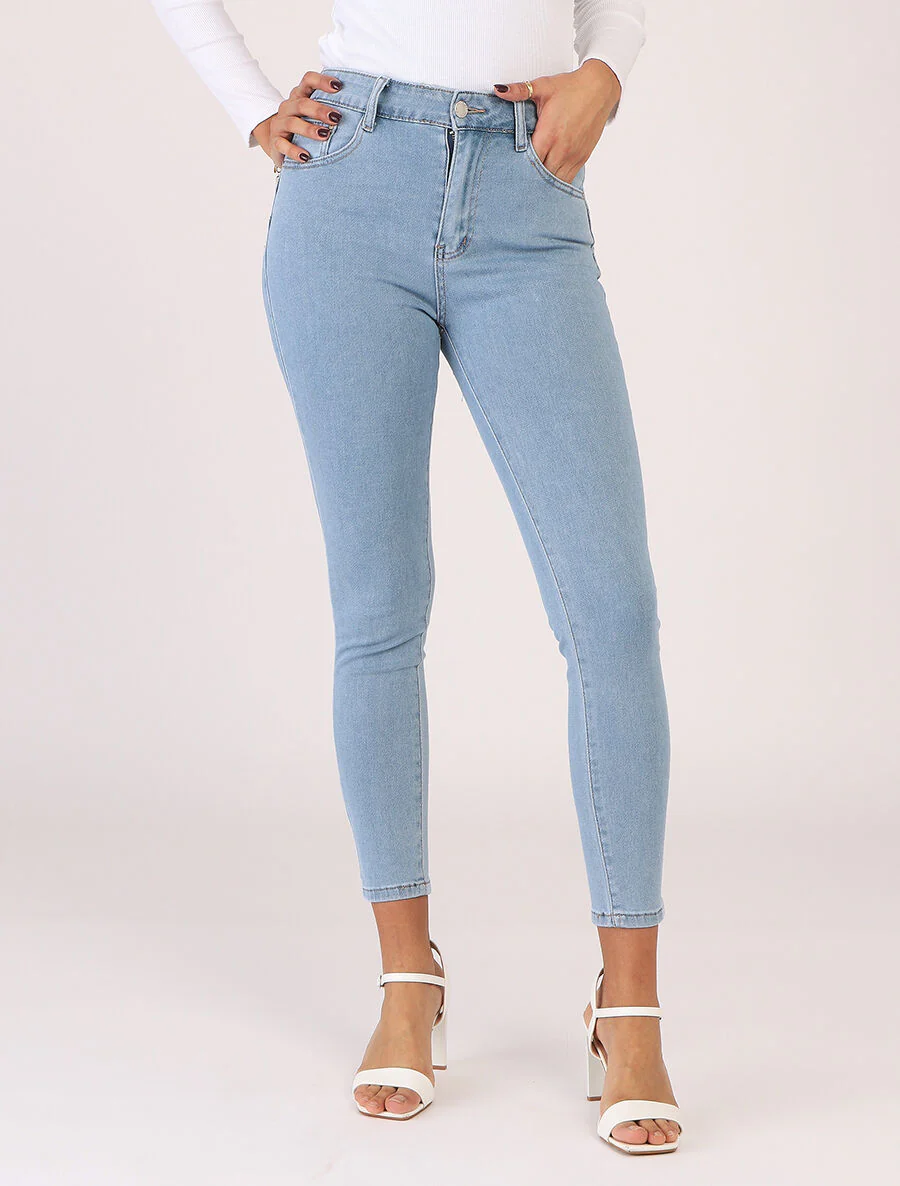 Jean push up coupe skinny - Bleu