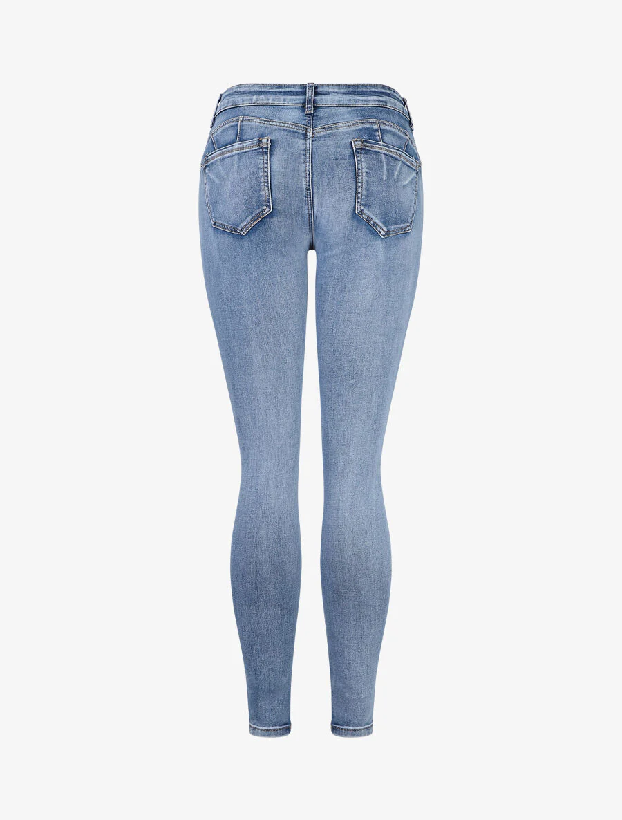 Jean push up coupe skinny - Bleu - Image 2