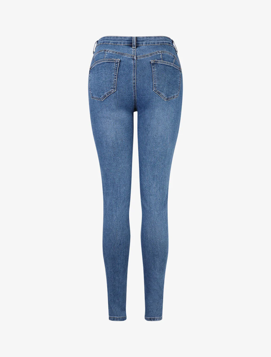 Jean push up coupe skinny - Bleu - Image 2