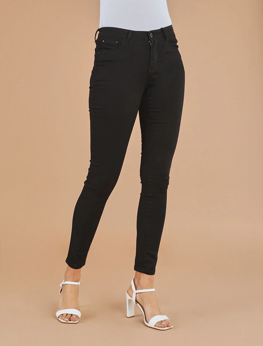 Jean push up coupe skinny - Noir - Image 4