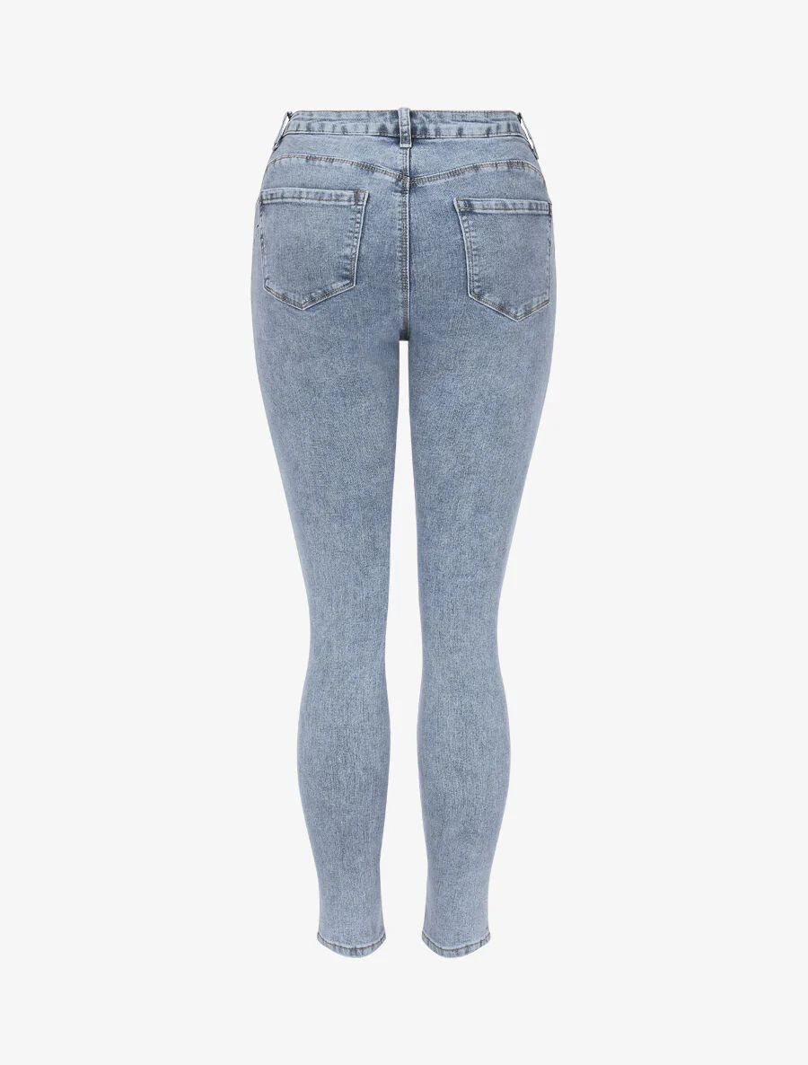Jean push up coupe skinny - Bleu - Image 2
