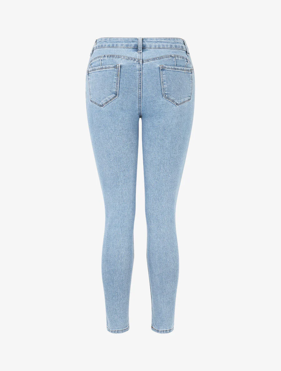 Jean push up coupe skinny - Bleu clair - Image 2
