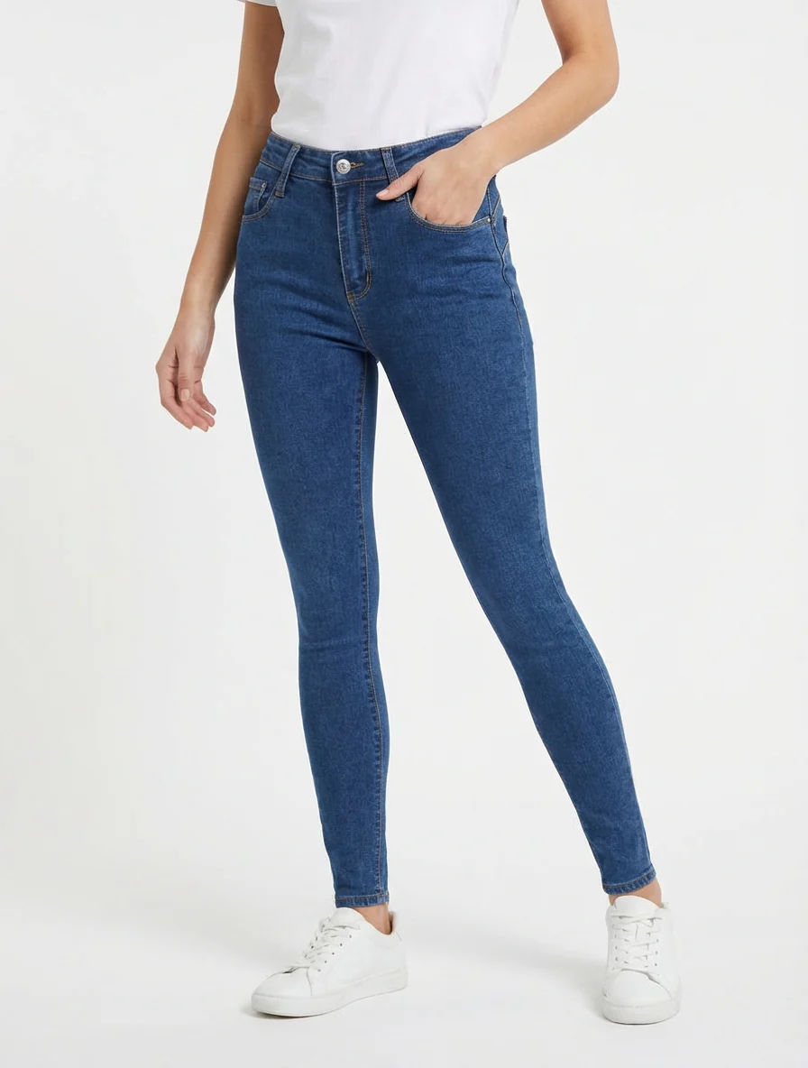 Jean push up coupe skinny - Bleu - Image 4