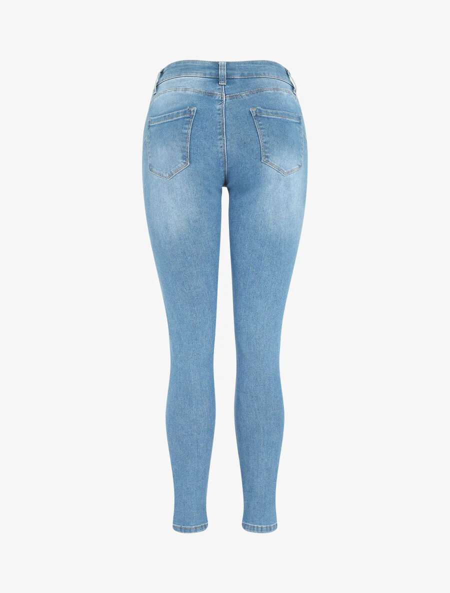 Jean push up coupe slim - Bleu - Image 2