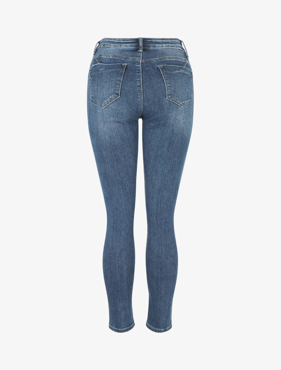 Jean push up coupe slim - Bleu - Image 2