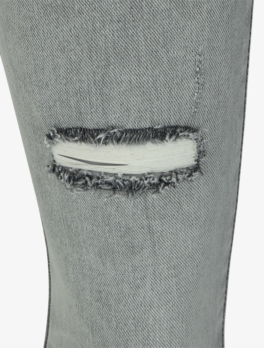 Jean push up déchiré - Gris - Image 3