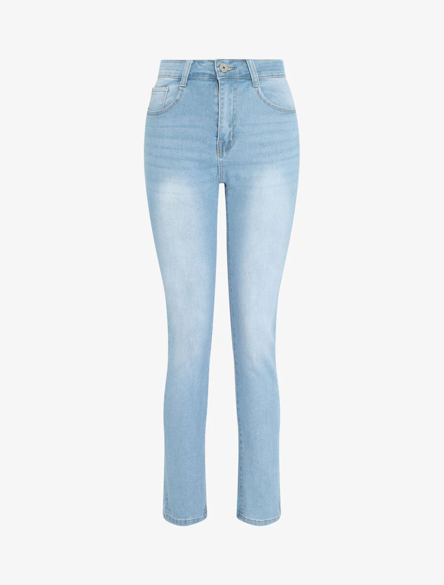 Jean push up grande taille coupe slim - Bleu clair