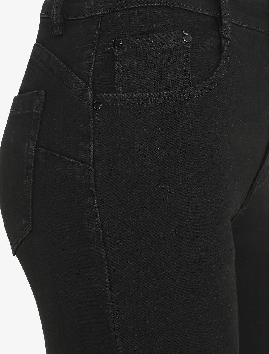 Jean push up grande taille coupe slim - Noir - Image 3
