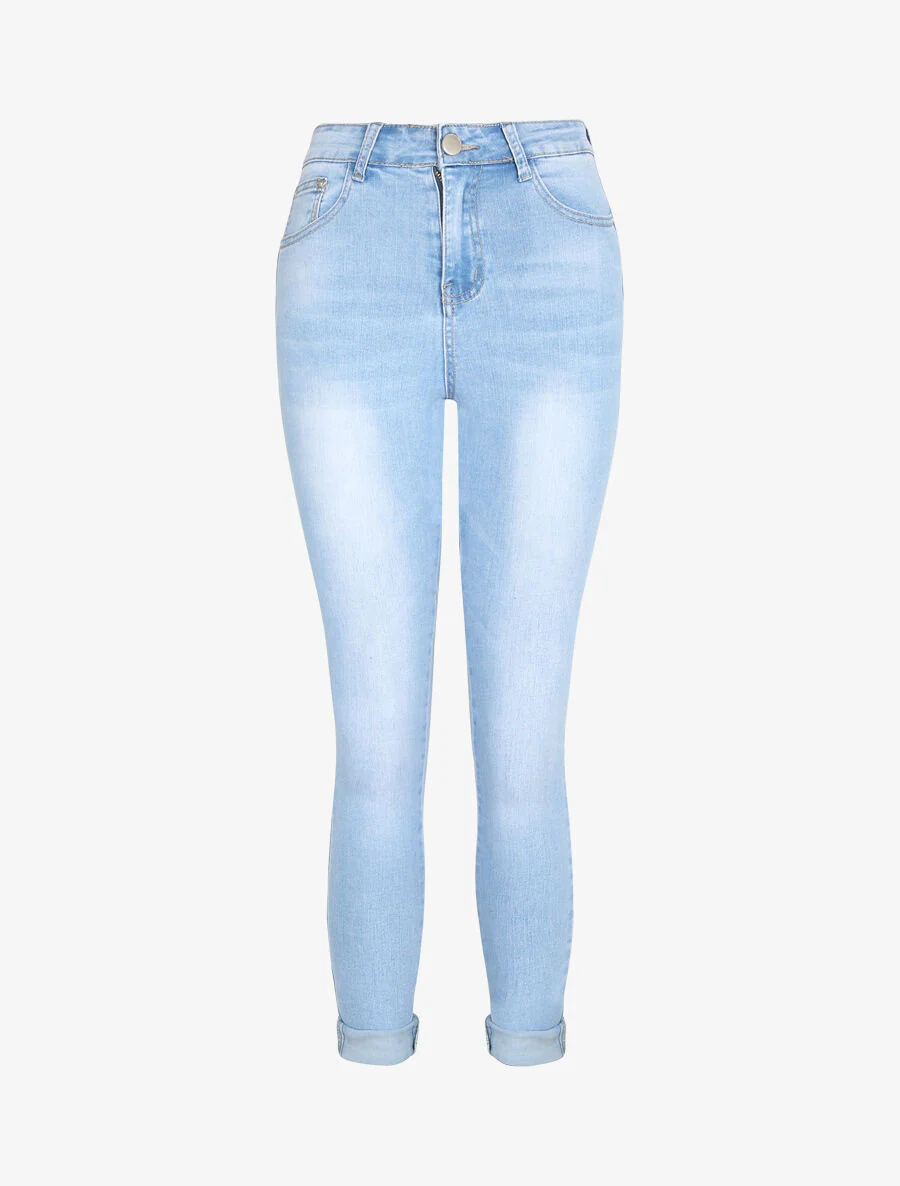 Jean push up retroussable - Bleu clair