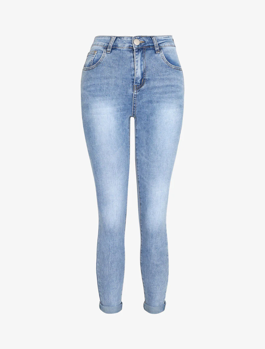 Jean push up retroussable - Bleu