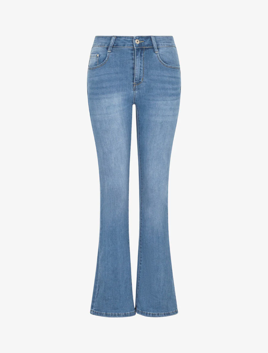 Jean push up standard coupe flare - Bleu