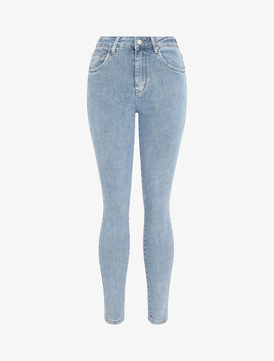 Jean push up taille standard coupe skinny - Bleu clair