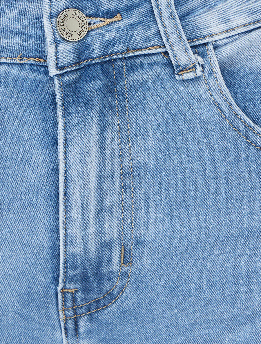 Jean push-up wide leg - Bleu clair - Image 3