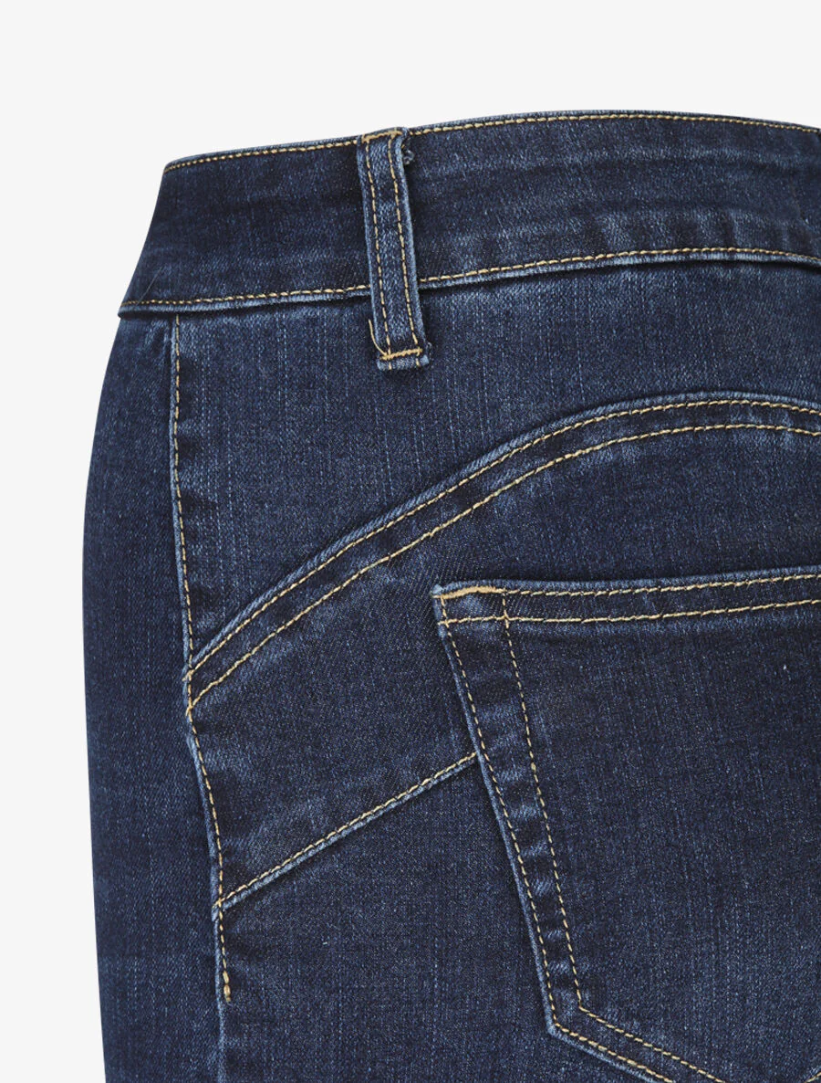 Jean skinny à fermeture boutonnée - Bleu denim - Image 3