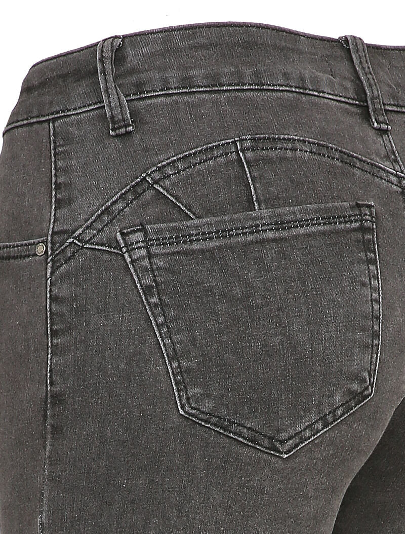 Jean skinny à taille standard - Gris - Image 3