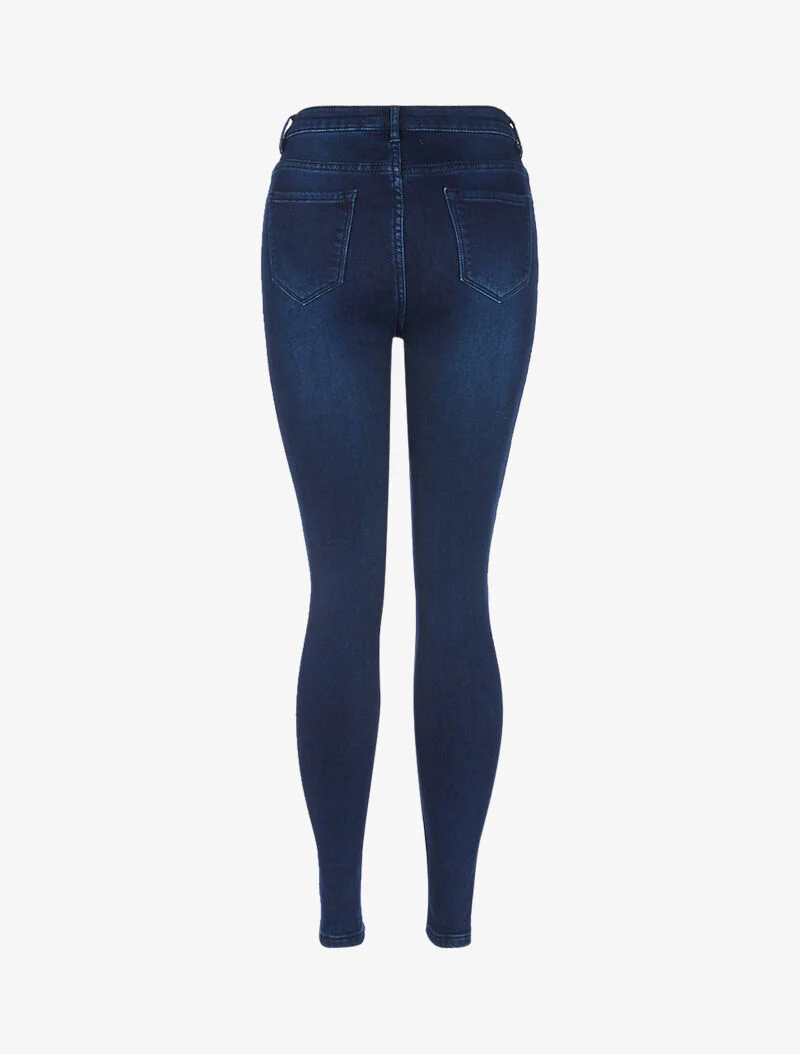 Jean skinny à taille très haute - bleu denim - Image 2