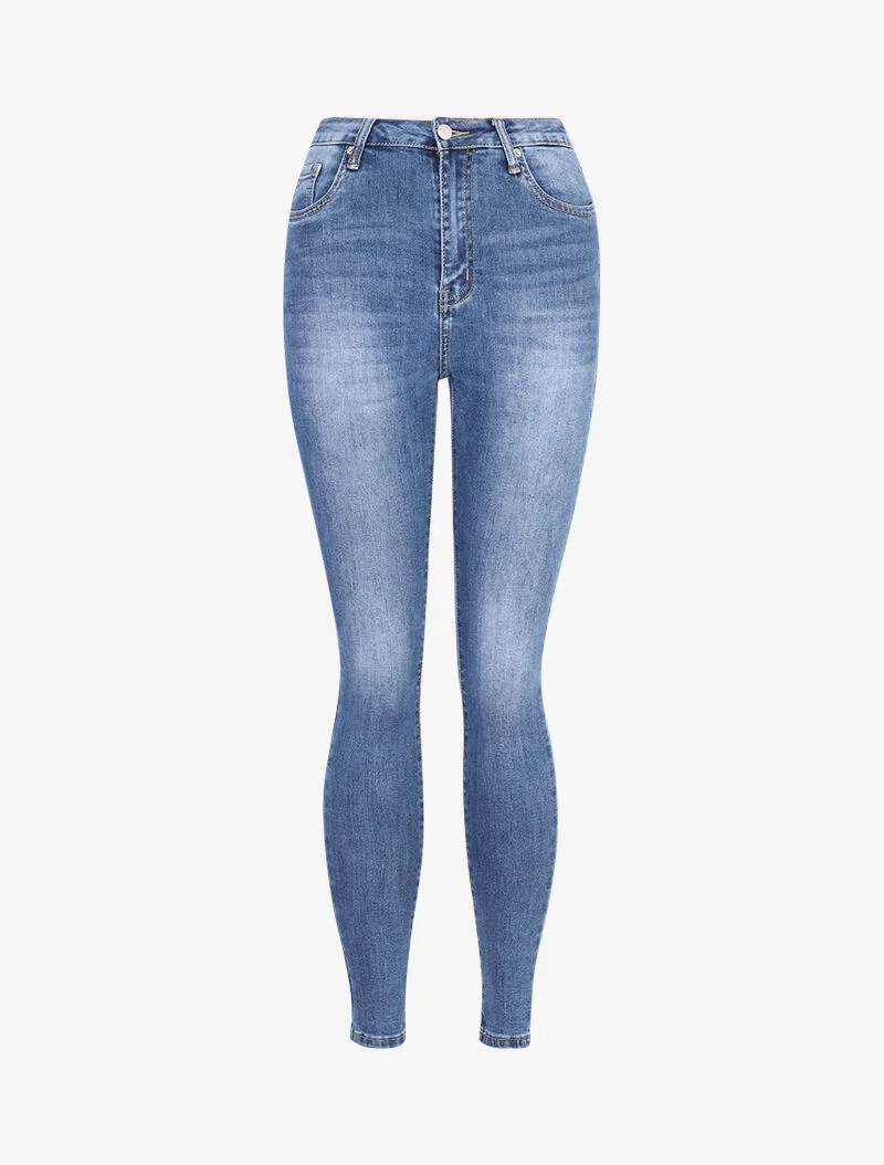 Jean skinny push-up - bleu denim - Image 3