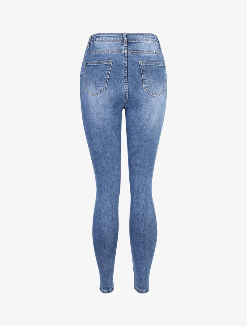 Jean skinny push-up - bleu denim - Image 4