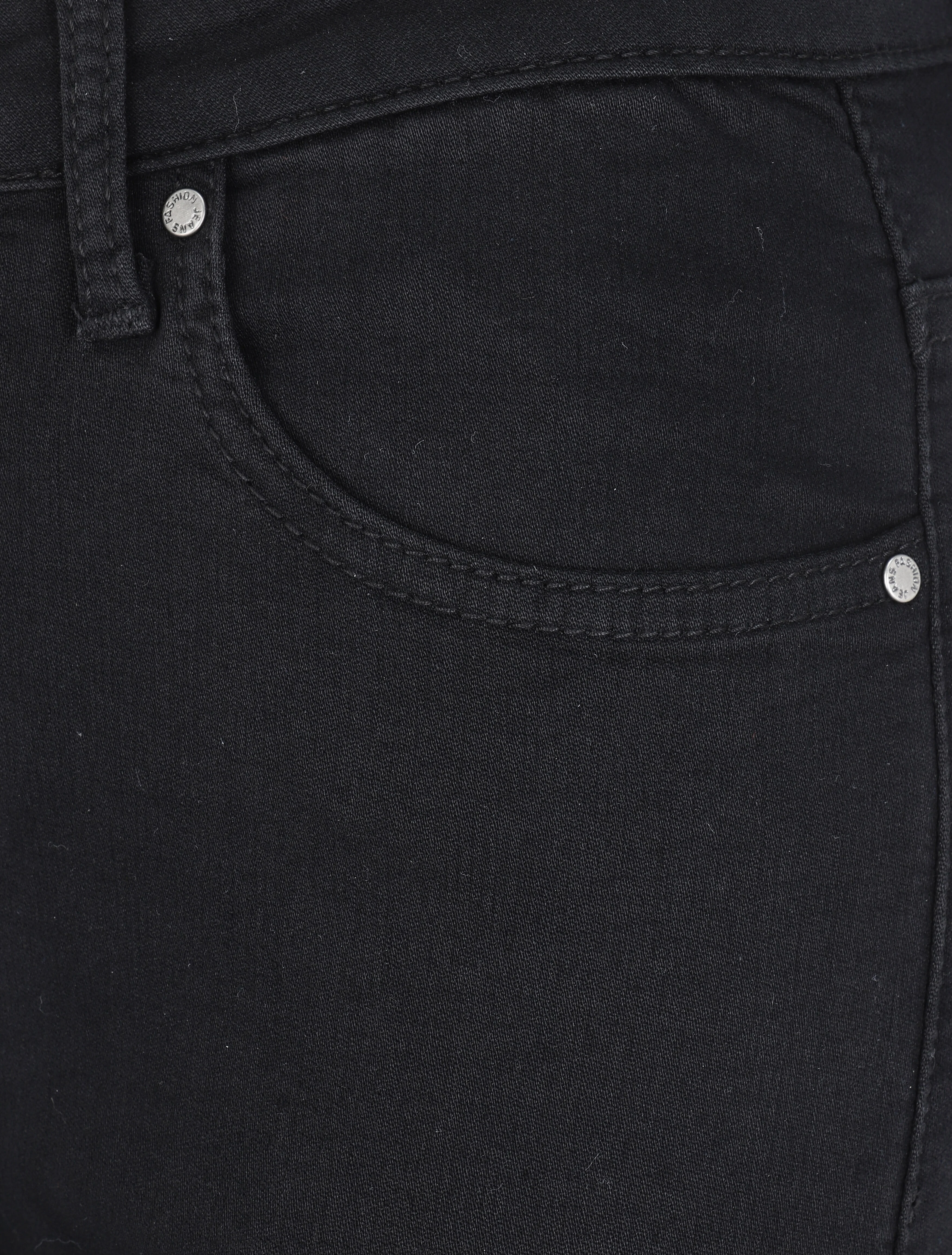 Jean skinny stretch grande taille à taille standard - Noir - Image 3