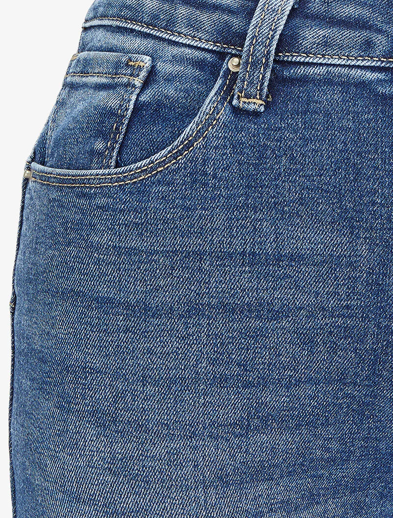 Jean skinny taille haute déchiré - Bleu denim - Image 3