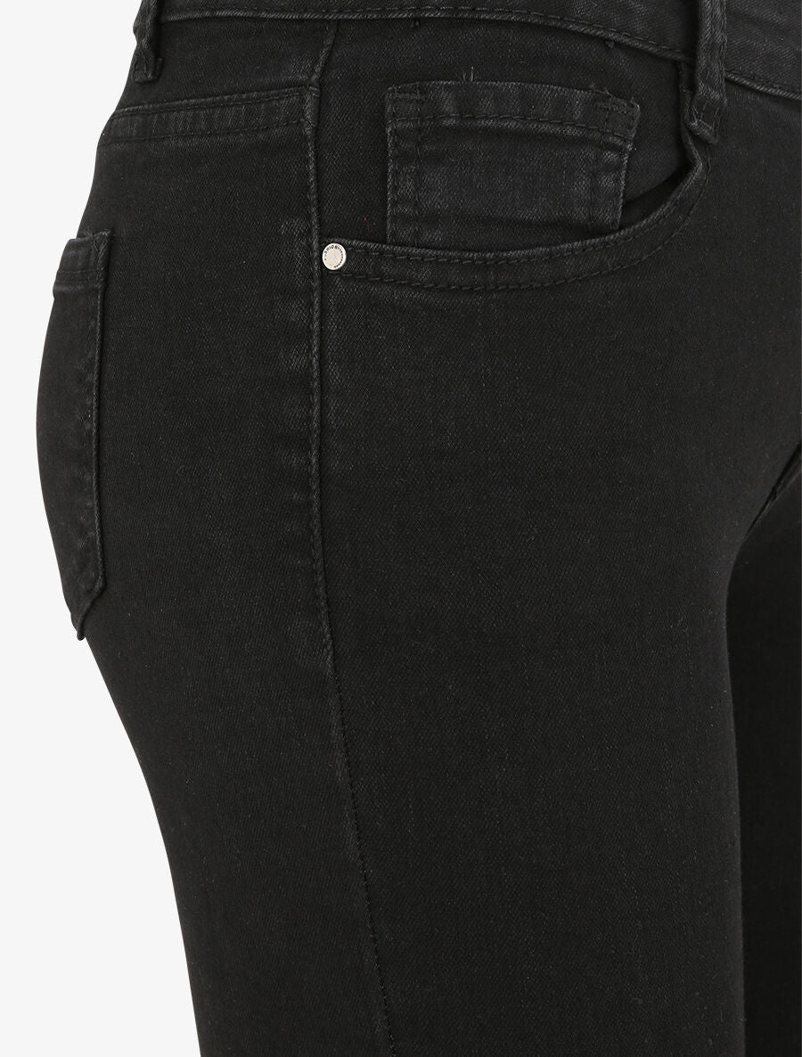 Jean skinny taille standard - Noir - Image 3